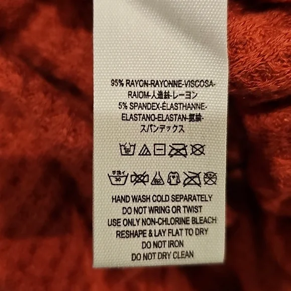 Free People Red Cowl Neck Blouse - Picture 9 of 11